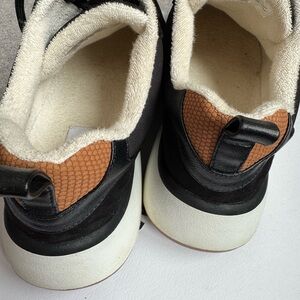Black tennis shoes. Terry cotton lined. Size 8.5.